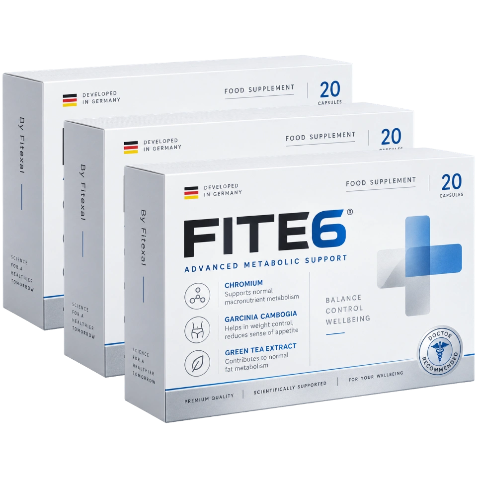 Three FITE6 Advanced Metabolic Support boxes